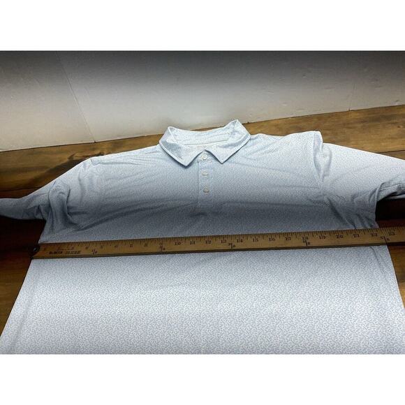Vineyard Vines Performance Shirt Mens Large Blue Print Polo *READ* - Picture 7 of 11
